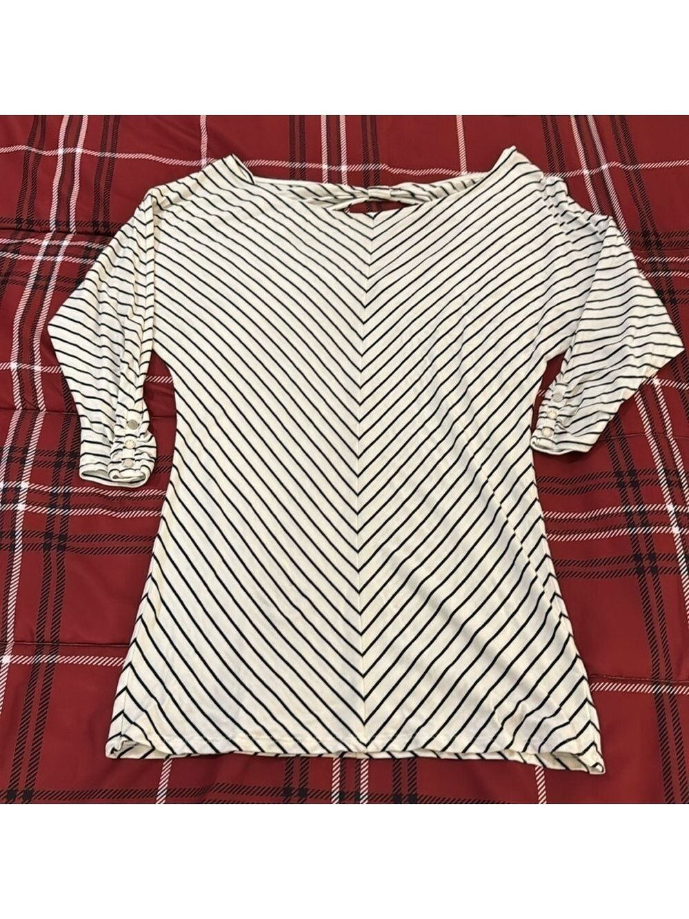 White House Black Market Extra Small Striped Tunic